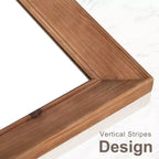Dovelina Miroir sur pied à cadre vertical en bois – 180 x 90 cm, marron