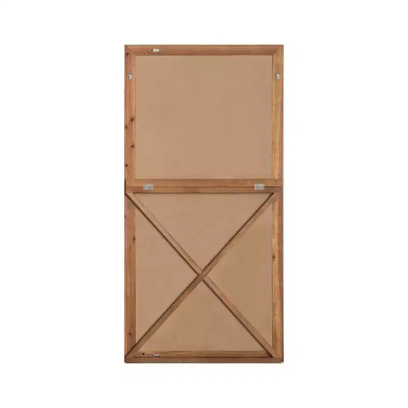 Dovelina Miroir sur pied à cadre vertical en bois – 180 x 90 cm, marron