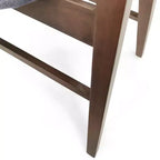 Chaises de salle à manger GDFStudio Sunapee en bois rembourré en tissu de style milieu de siècle (lot de 2)