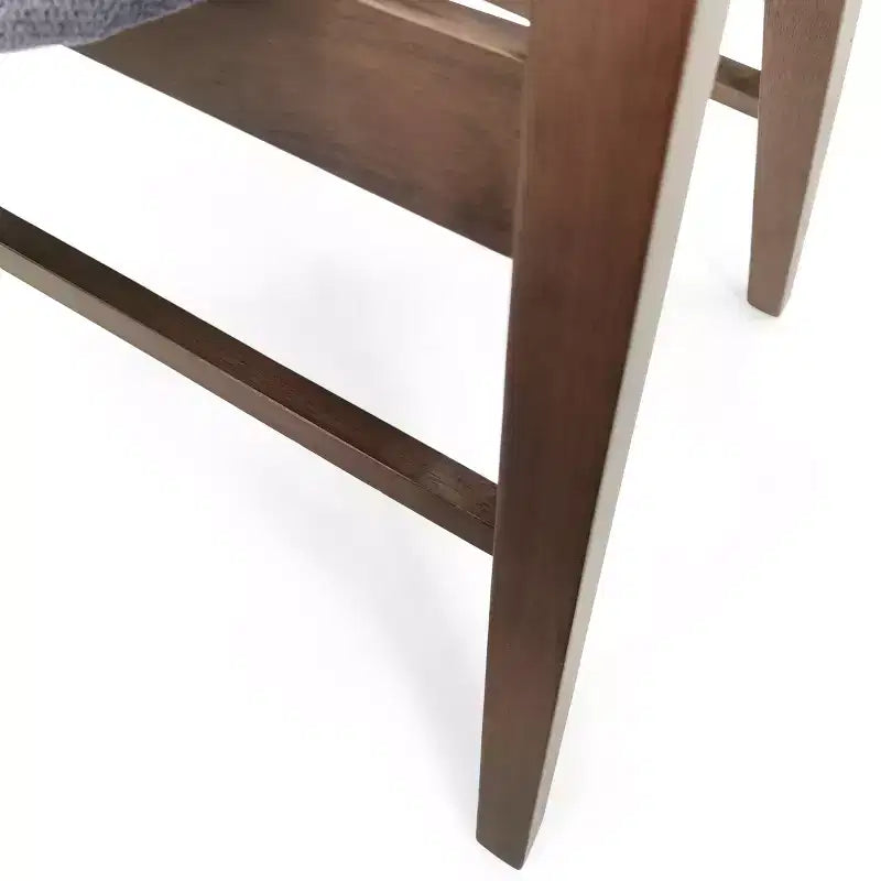 Chaises de salle à manger GDFStudio Sunapee en bois rembourré en tissu de style milieu de siècle (lot de 2)