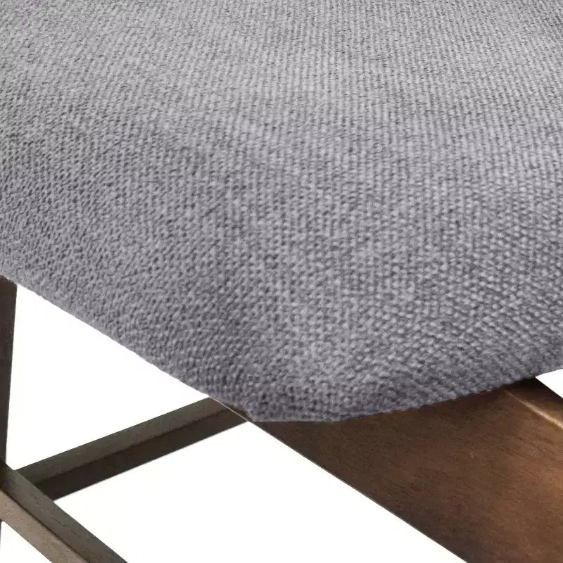 Chaises de salle à manger GDFStudio Sunapee en bois rembourré en tissu de style milieu de siècle (lot de 2)