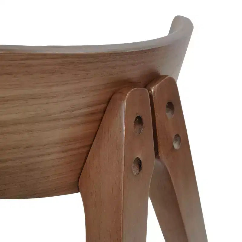 Chaises de salle à manger GDFStudio Sunapee en bois rembourré en tissu de style milieu de siècle (lot de 2)