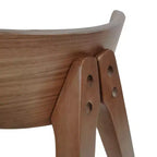 Chaises de salle à manger GDFStudio Sunapee en bois rembourré en tissu de style milieu de siècle (lot de 2)