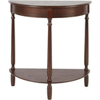 Table d'appoint demi-ronde Simplify, Noyer, 28,25l 11,8p 28,25h