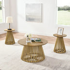 Table basse ronde en bois de 15,75 po, petite table d'appoint simple, table d'appoint en bois massif pour salon