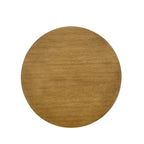 Table basse ronde en bois de 15,75 po, petite table d'appoint simple, table d'appoint en bois massif pour salon