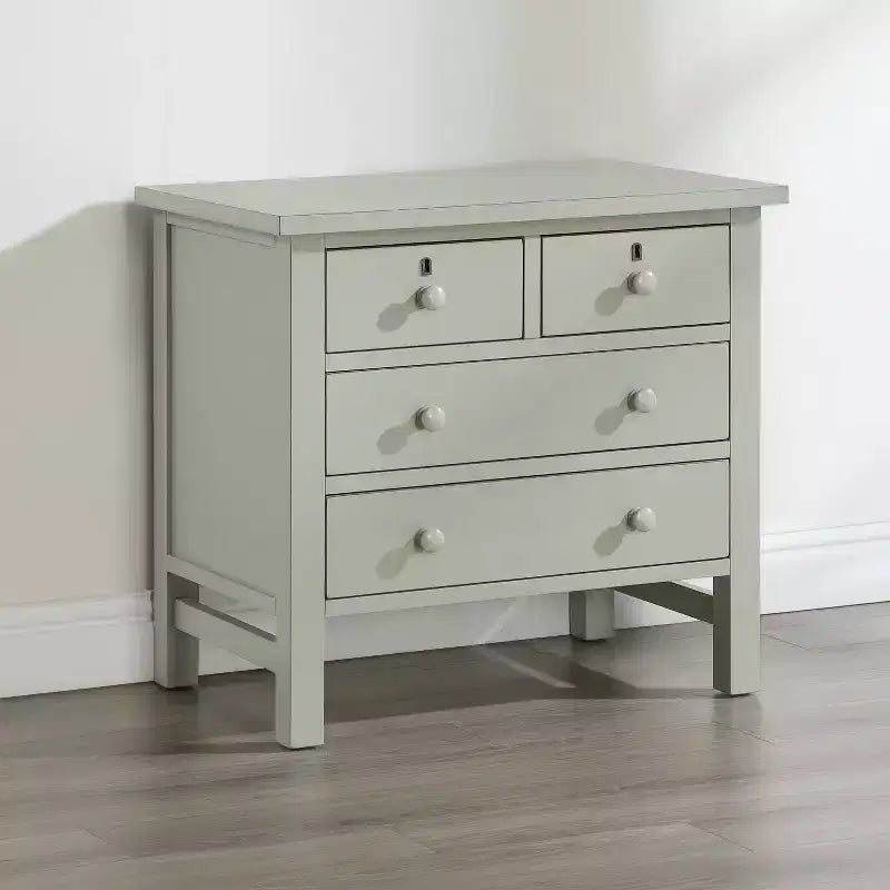 Table de chevet de rangement à 4 tiroirs Comfort Pointe Greenwich
