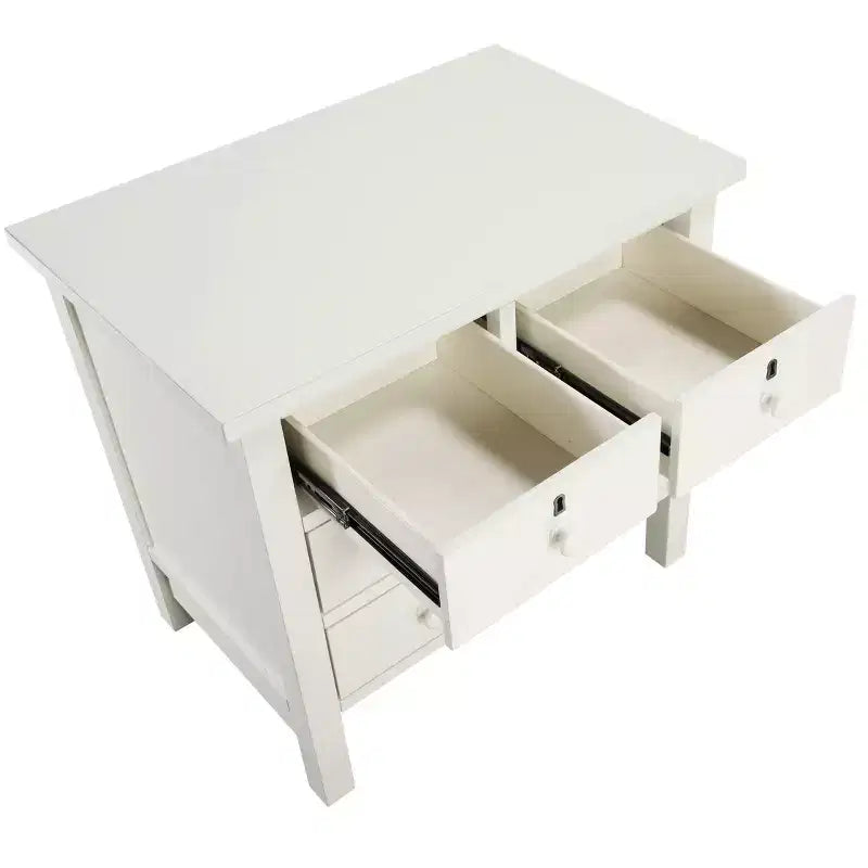 Table de chevet de rangement à 4 tiroirs Comfort Pointe Greenwich