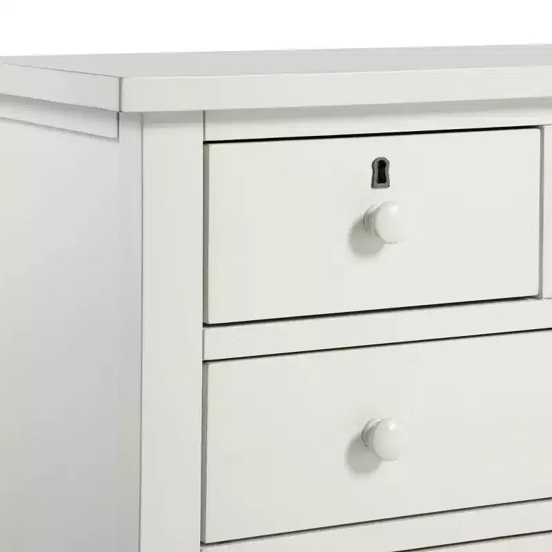 Table de chevet de rangement à 4 tiroirs Comfort Pointe Greenwich