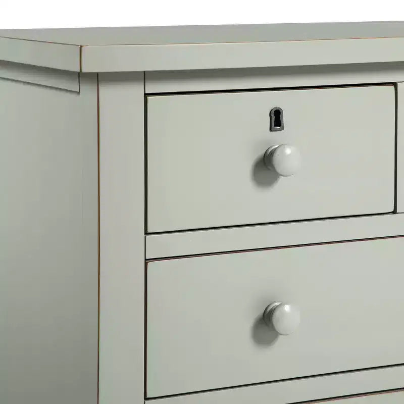 Table de chevet de rangement à 4 tiroirs Comfort Pointe Greenwich