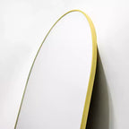 Miroir arqué pleine longueur 21 x 64, noir/doré-HOMLUX : Design autoportant, Cadre en métal