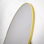 Miroir arqué pleine longueur 21 x 64, noir/doré-HOMLUX : Design autoportant, Cadre en métal