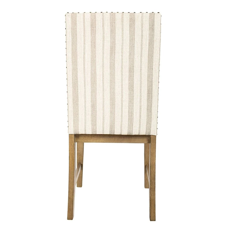 Chaise de salle à manger HomePop en bois rembourré - Lot de 2