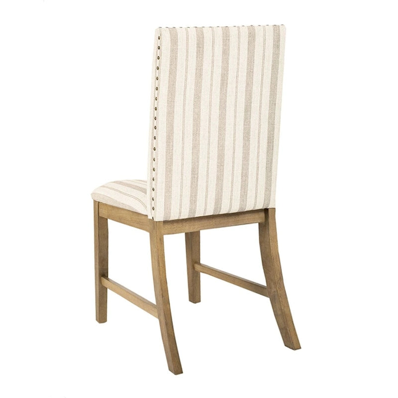 Chaise de salle à manger HomePop en bois rembourré - Lot de 2