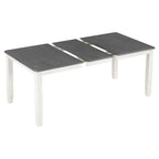 Ensemble de salle à manger 7 pièces de style rétro avec table extensible et 6 chaises rembourrées