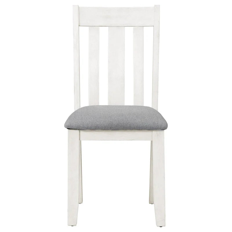 Ensemble de salle à manger 7 pièces de style rétro avec table extensible et 6 chaises rembourrées
