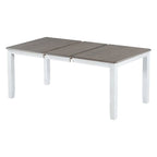 Ensemble de salle à manger 7 pièces de style rétro avec table extensible et 6 chaises rembourrées