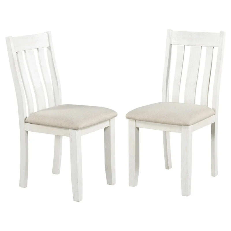 Ensemble de salle à manger 7 pièces de style rétro avec table extensible et 6 chaises rembourrées