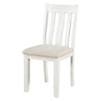 Ensemble de salle à manger 7 pièces de style rétro avec table extensible et 6 chaises rembourrées