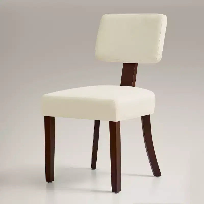 Chaises de salle à manger Subrtex Farmhouse Rattan (Lot de 2), Chaises de cuisine rembourrées en lin pour table à manger, Chaises d'appoint modernes du milieu du siècle, Marron