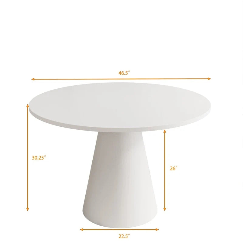 Table à manger ronde rétro