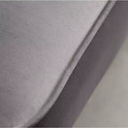 Fauteuil d'appoint contemporain en velours Elon de Roundhill Furniture, gris