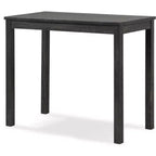 Ensemble de salle à manger 3 pièces en bois hauteur comptoir Roundhill Furniture Sora, gris