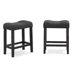 Ensemble de salle à manger 3 pièces en bois hauteur comptoir Roundhill Furniture Sora, gris