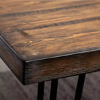 Ensemble de salle à manger 6 pièces Ashzo, table à manger avec pieds épingles à cheveux, 4 chaises et un banc, 3 options de couleur