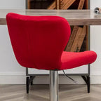 Tabourets de bar pivotants ajustables Ellston rembourrés rouges, lot de 2