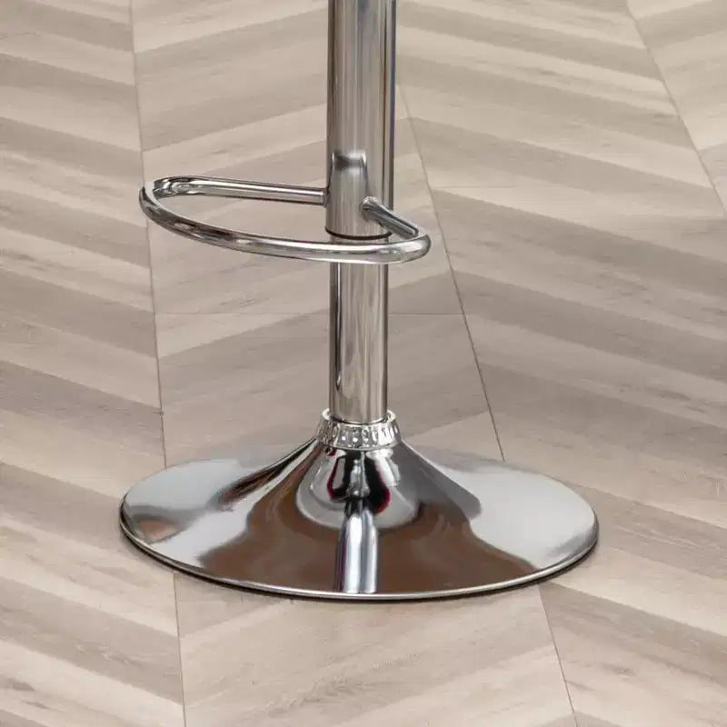 Tabourets de bar pivotants ajustables Ellston rembourrés rouges, lot de 2