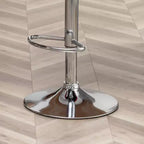 Tabourets de bar pivotants ajustables Ellston rembourrés rouges, lot de 2