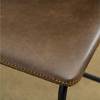 Tabourets de bar en similicuir PU vintage Lotusville de Roundhill Furniture, Marron antique, Lot de 2
