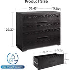 Classeur latéral en bois DEXYLLO à 2 tiroirs avec serrure pour bureau à domicile