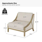 Lot de 2 fauteuils Winston avec assise modulable | HULALA HOME