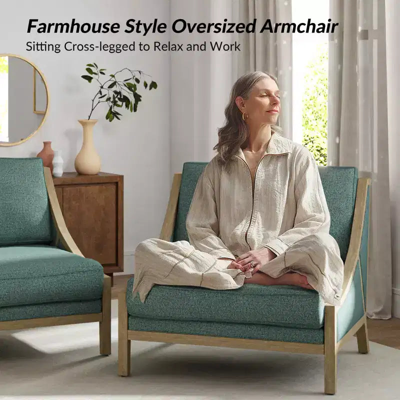 Lot de 2 fauteuils Winston avec assise modulable | HULALA HOME