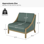 Lot de 2 fauteuils Winston avec assise modulable | HULALA HOME