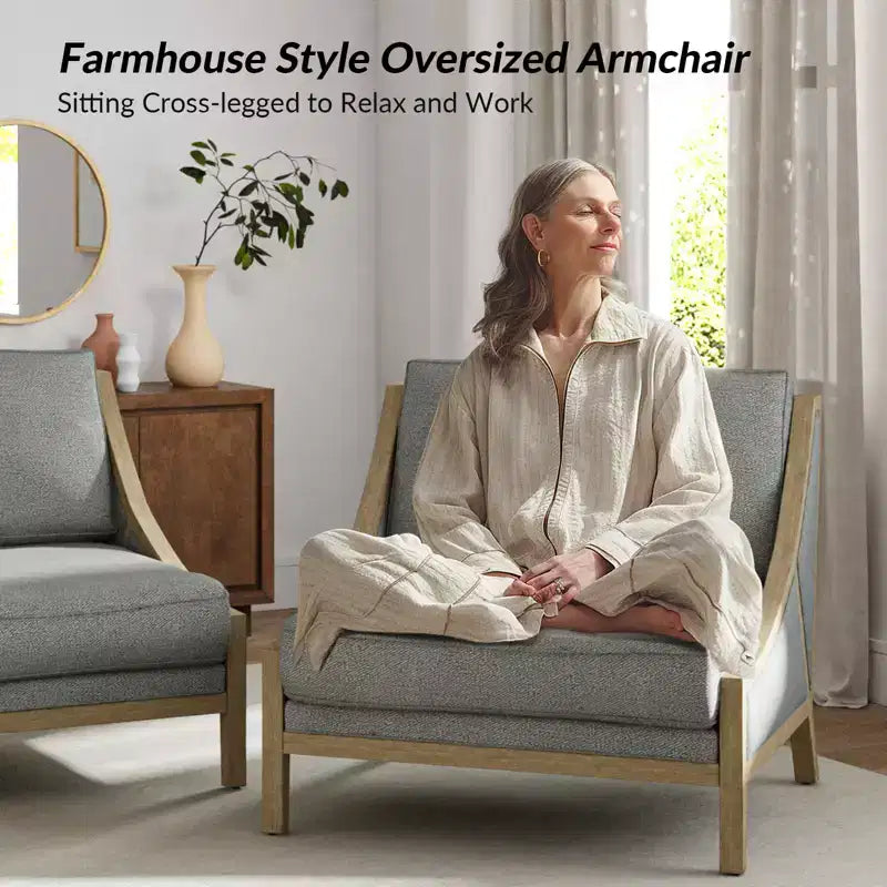 Lot de 2 fauteuils Winston avec assise modulable | HULALA HOME