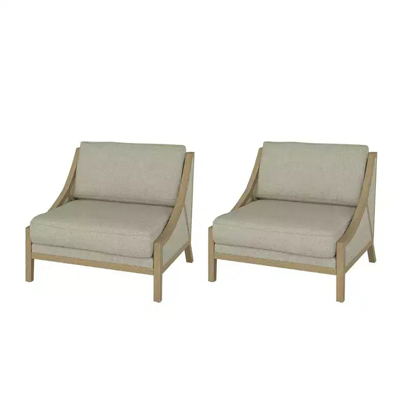 Lot de 2 fauteuils Winston avec assise modulable | HULALA HOME