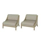 Lot de 2 fauteuils Winston avec assise modulable | HULALA HOME