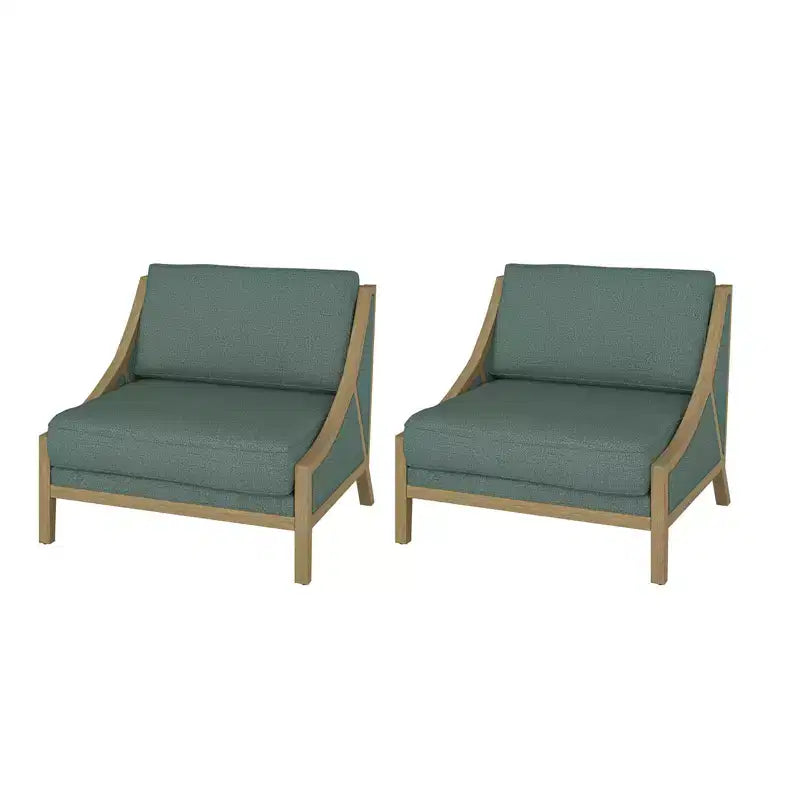Lot de 2 fauteuils Winston avec assise modulable | HULALA HOME