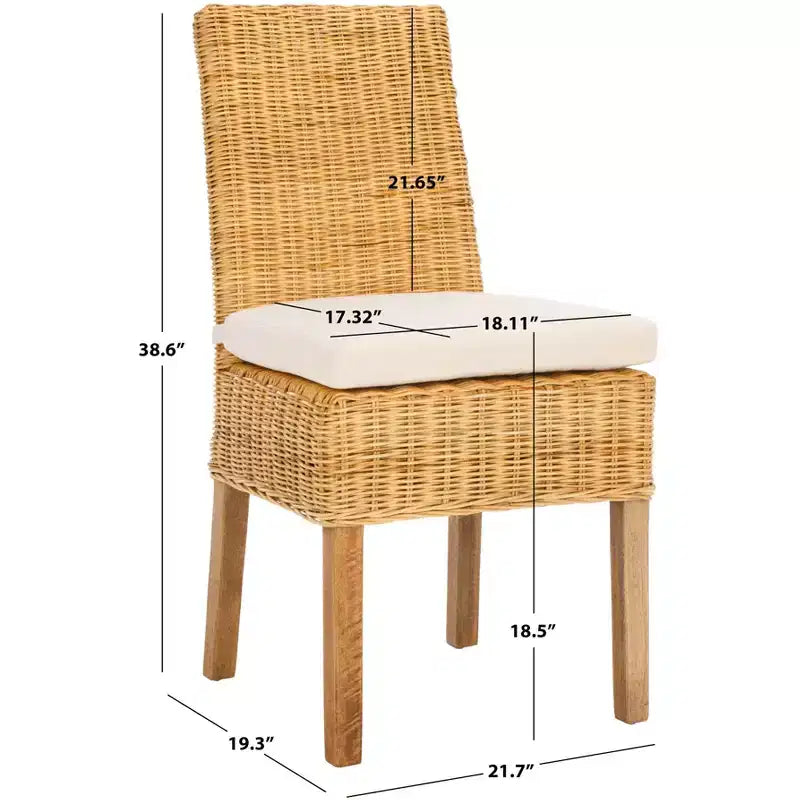 Chaise d'appoint Sanibel avec coussin (lot de 2) - FOX6541 - Safavieh Couture