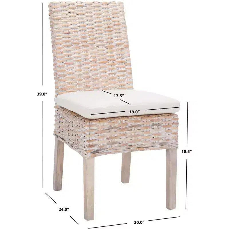 Chaise d'appoint Sanibel avec coussin (lot de 2) - FOX6541 - Safavieh Couture
