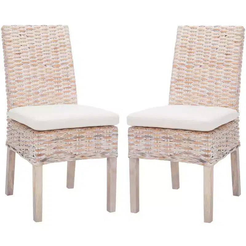 Chaise d'appoint Sanibel avec coussin (lot de 2) - FOX6541 - Safavieh Couture