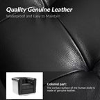Fauteuil club pivotant Frankie en cuir véritable | HULALA HOME