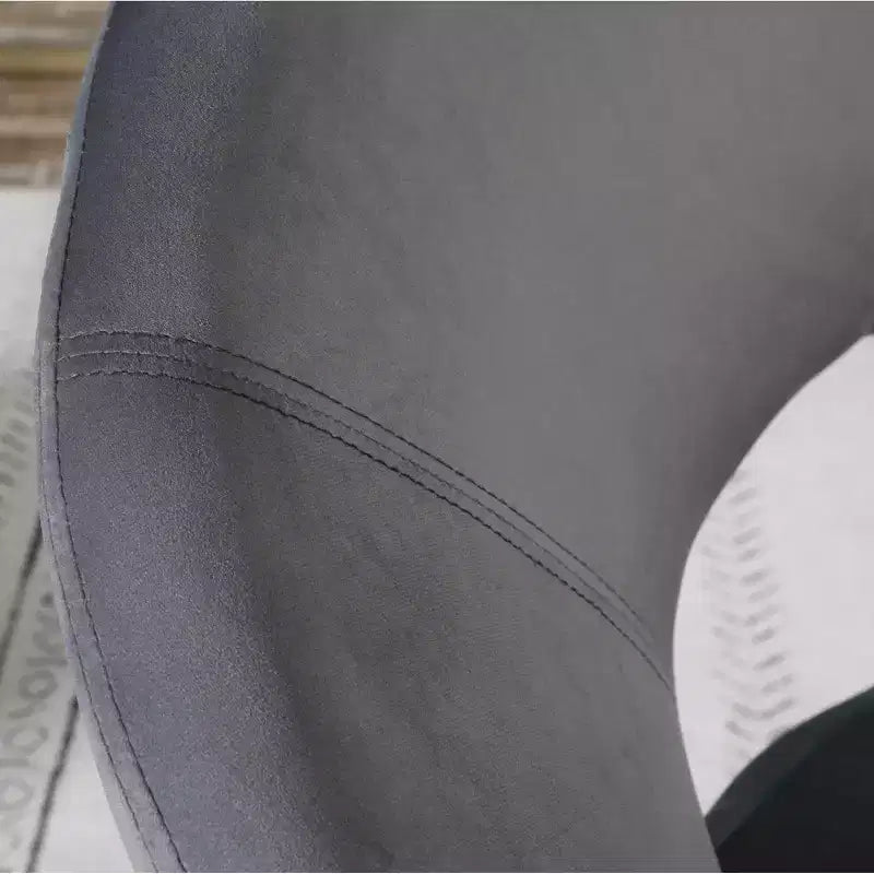 Roundhill Furniture Slatina, fauteuil d'appoint en velours soyeux, gris avec piètement doré
