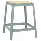 Tabouret Palmyra Cane - STL2500A - Aqua Smoke/Naturel - Safavieh