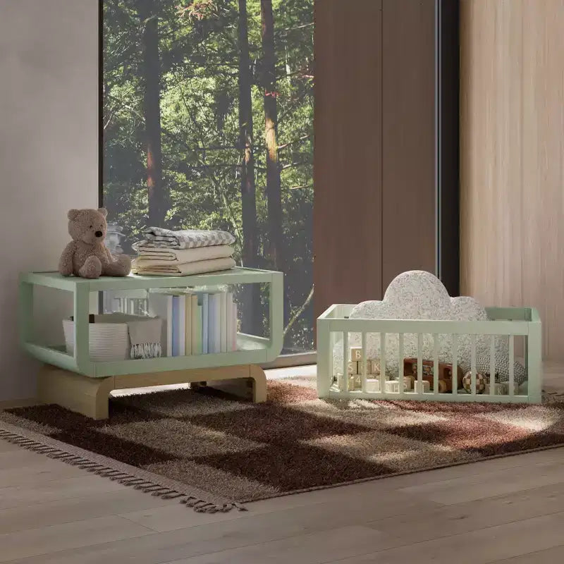 Storkcraft Santorini Berceau convertible et coffre à jouets
