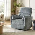 Fauteuil inclinable, pivotant et berçant Julius 38 Power Nursery avec port USB | HULALA HOME