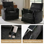 Fauteuil inclinable, pivotant et berçant Julius 38 Power Nursery avec port USB | HULALA HOME